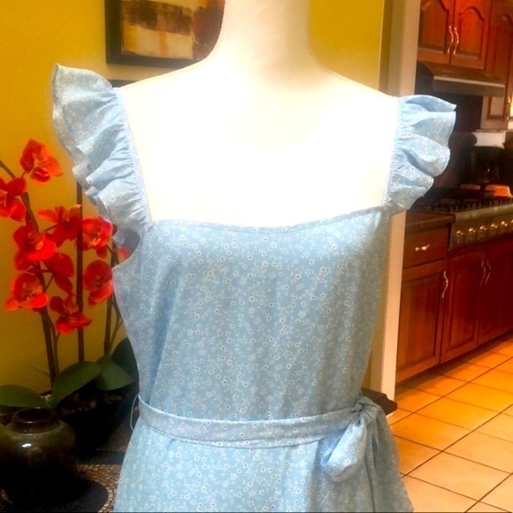 Lilkely Charlotte Ruffled Women’s Blue Belted Mini Dress Sz 12 NWT - Picture 8 of 16